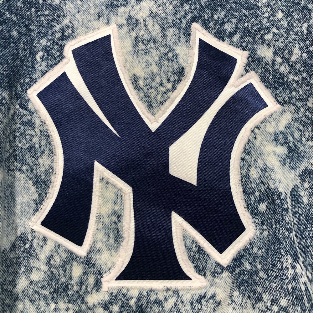 Adidas Bleached New York Yankees Denim Jacket - Picture 4 of 6